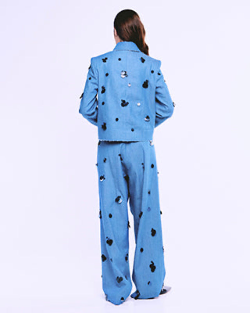 Zarah embroidery jeans